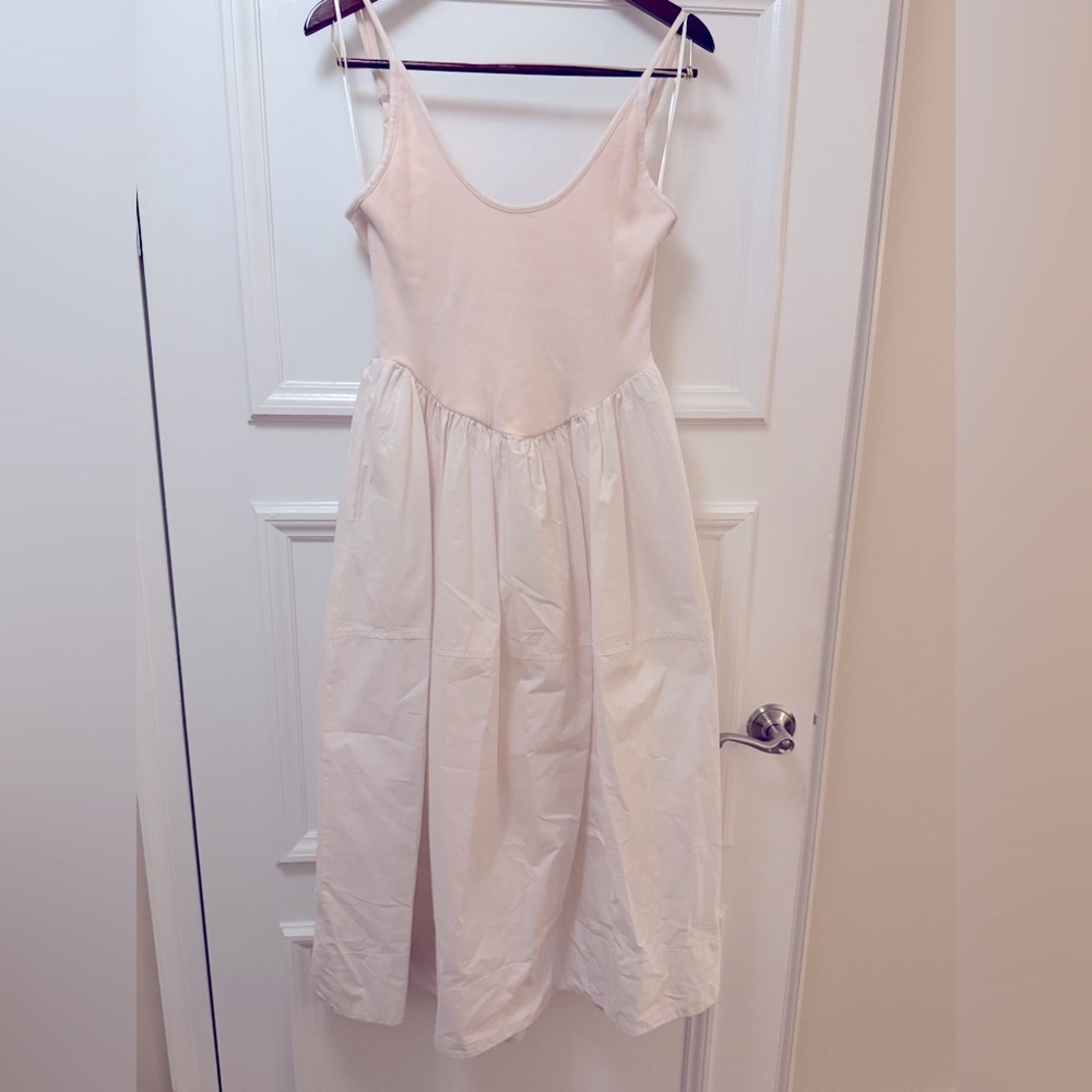Free People‎ Cream/off White Sleeveless Maxi Dress Size S